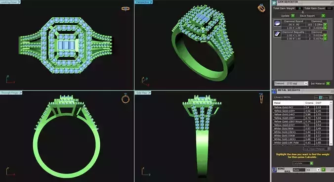 MCD-103 diamond engagement ring