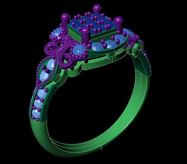 Rings 3D print model_2