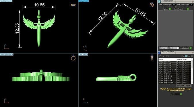 MCD-083 sword light 3D print model