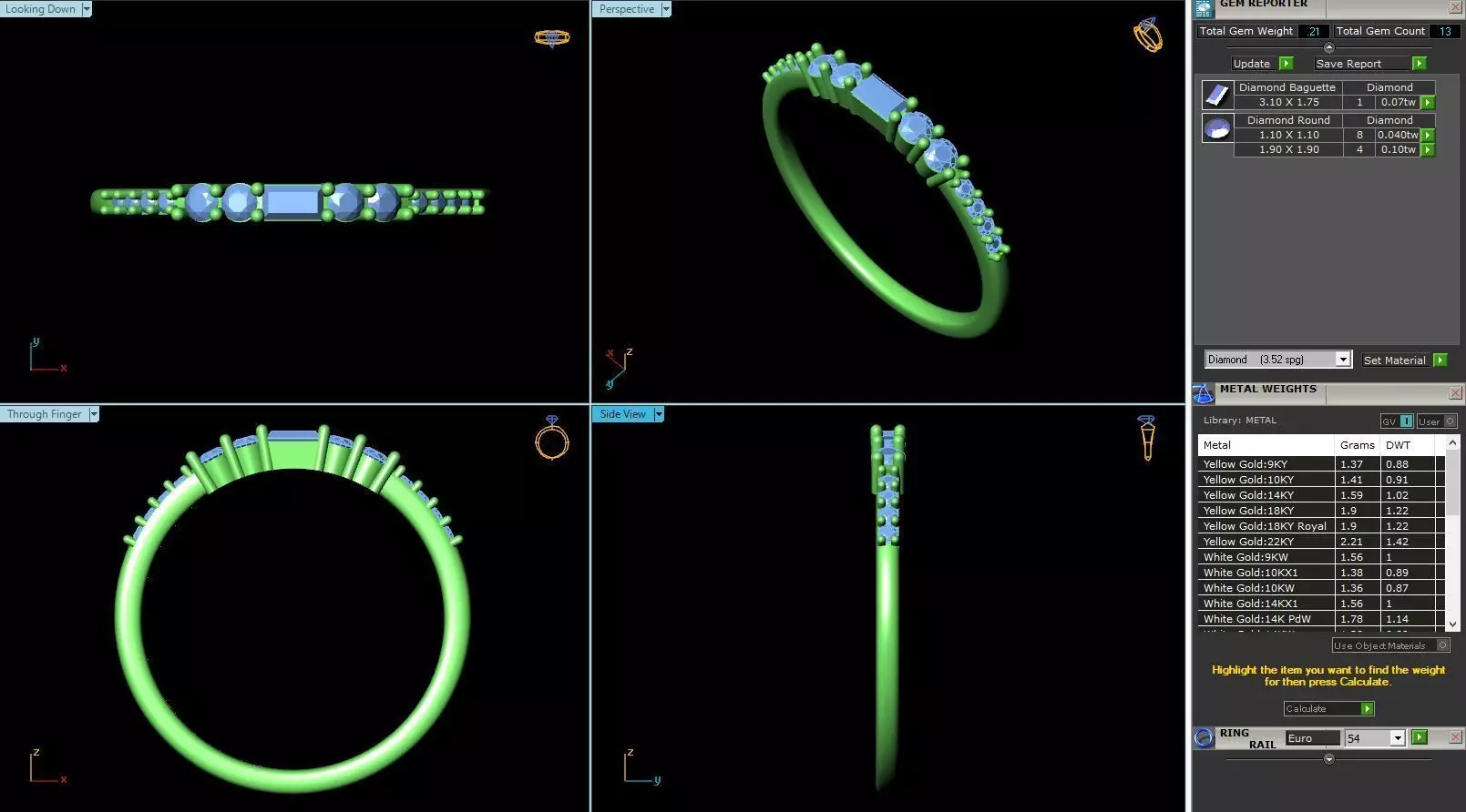 MCD-079 four ring 3D print model_0