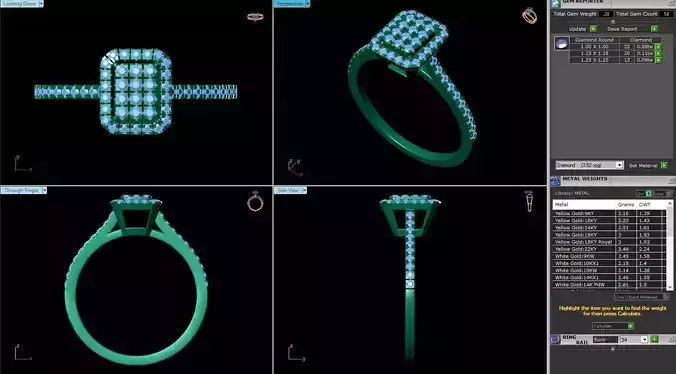 MCD-074 diamond engagement ring