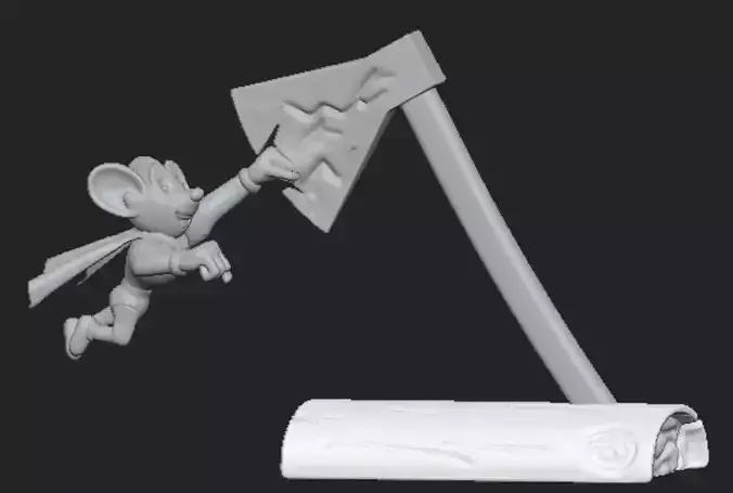 Mighty Mouse Super mouse 3D print model Mighty Mouse Super mouse 3D print model