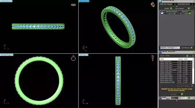 MCD-060 wedding ring with diamonds