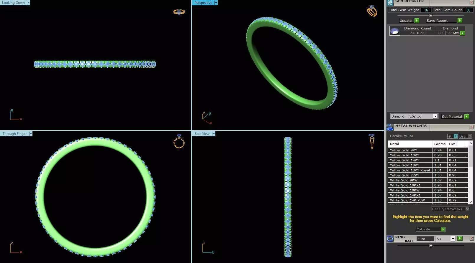 MCD-059 four ring 3D print model_0