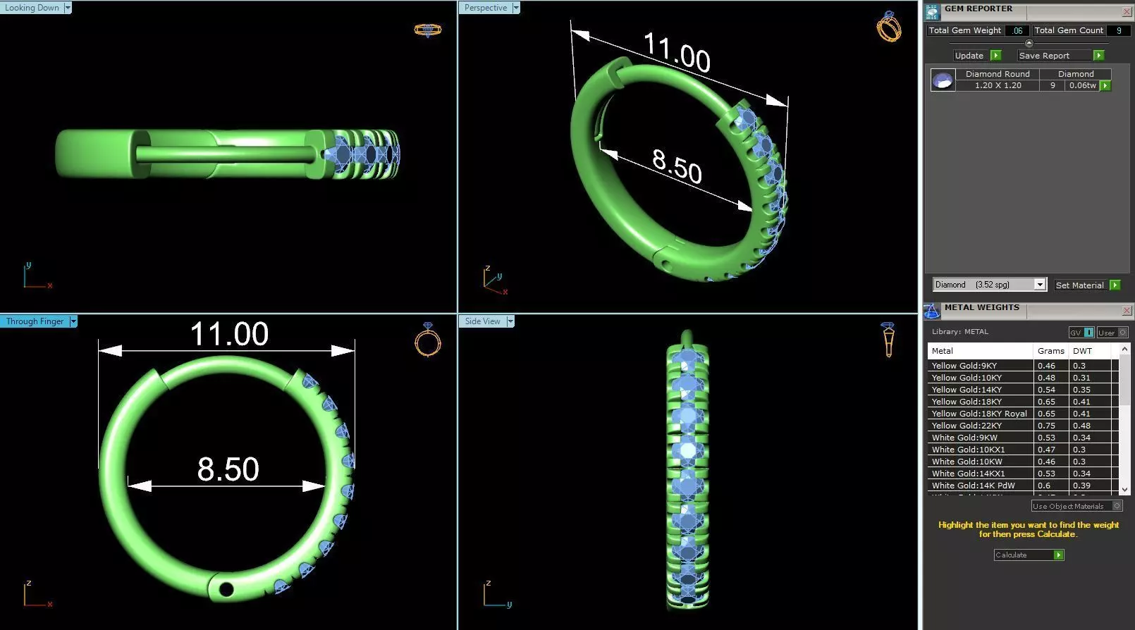 MCD-055 ring with different measurements 3D print model