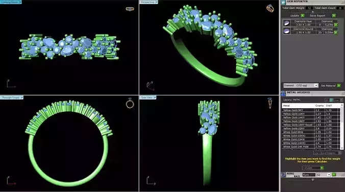 MCD-052 ring made of flowers
