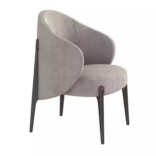 District eight ames dining chair with armrests 3D model
