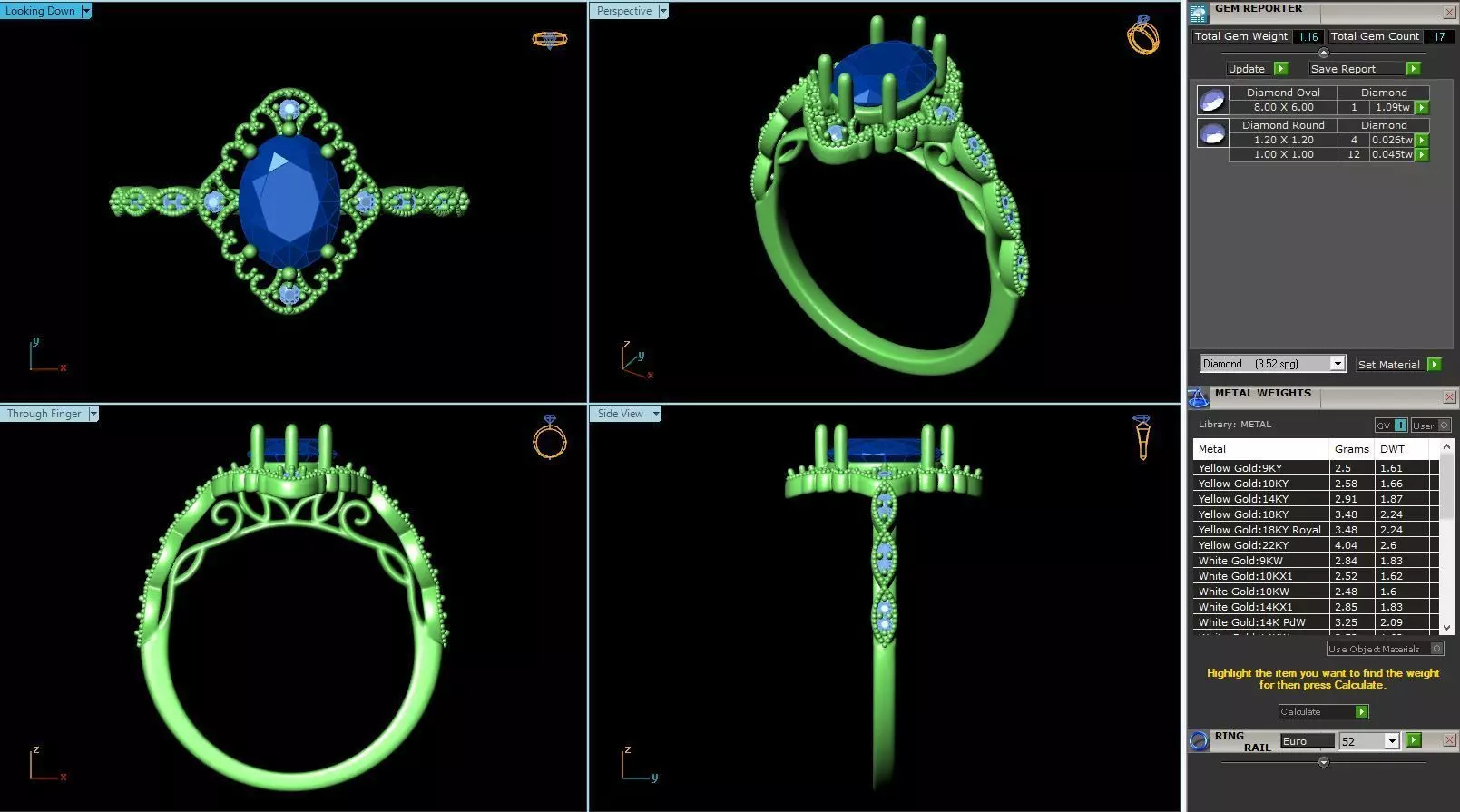MCD-051 sapphire engagement ring 3D print model_0