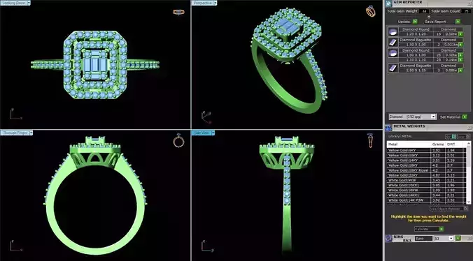 MCD-047 diamond engagement ring