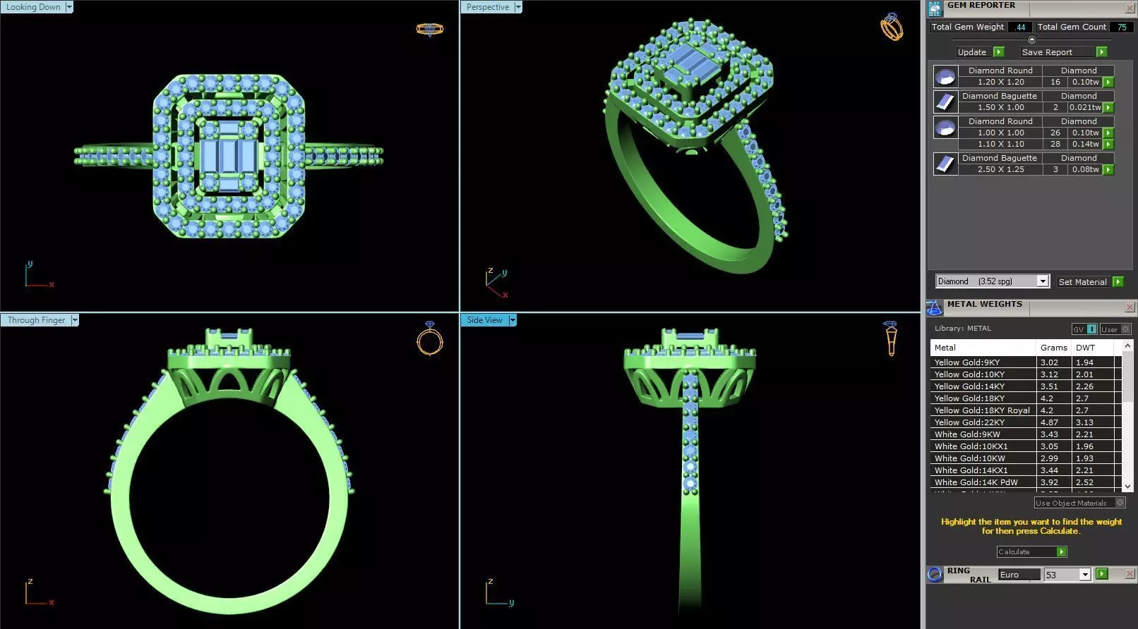 MCD-047 diamond engagement ring 3D print model_0