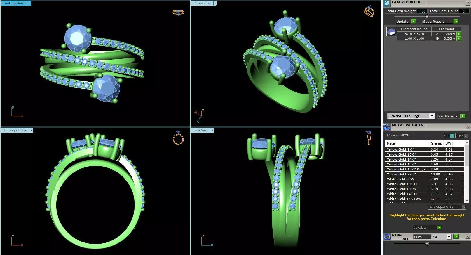 MCD-042 wedding ring with diamonds and sapphires 3D print model_0