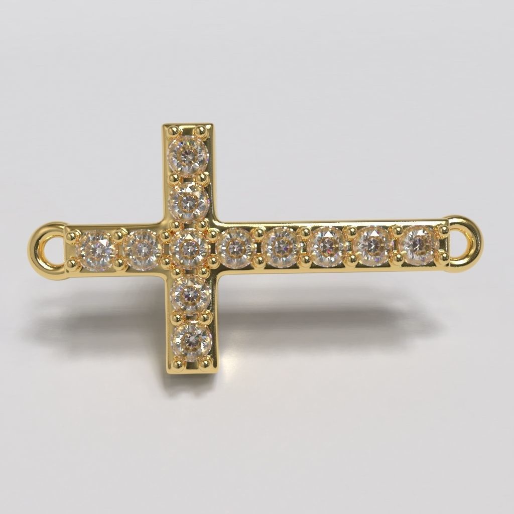 The Cross Pendant Charm 3D print model_5