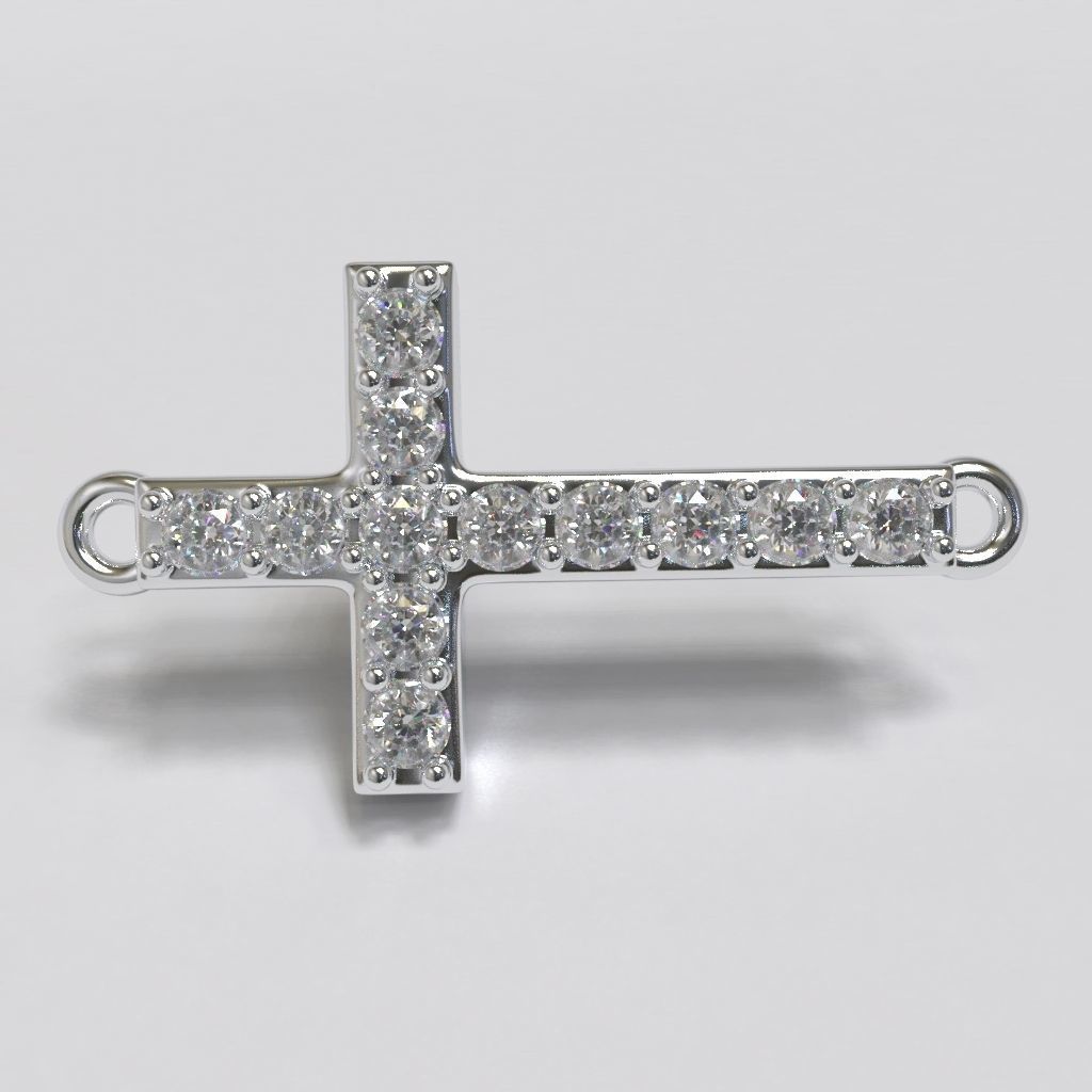 The Cross Pendant Charm 3D print model_1