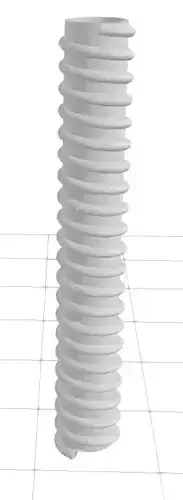 At-At Helmet ribbed tube front screen accurate 3D print model