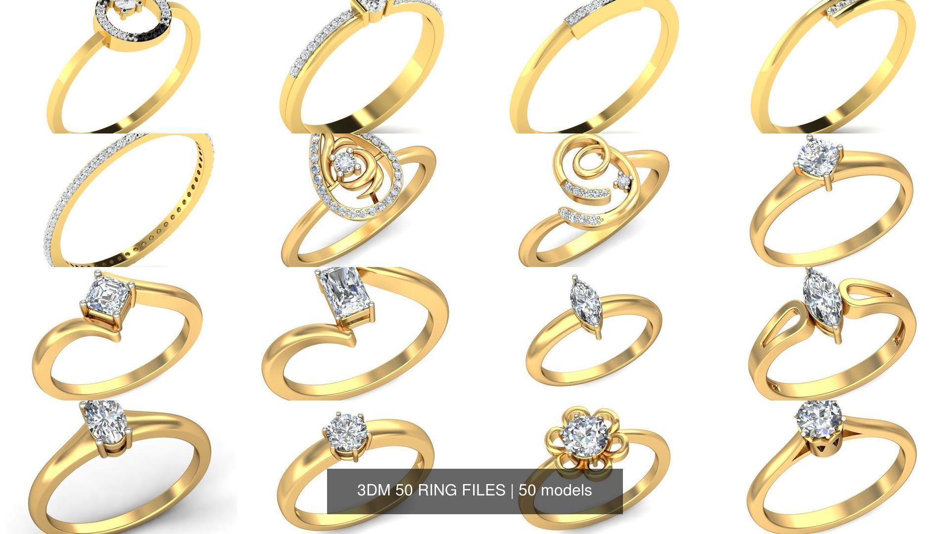 3DM 50 RING FILES 3D Model Collection_4