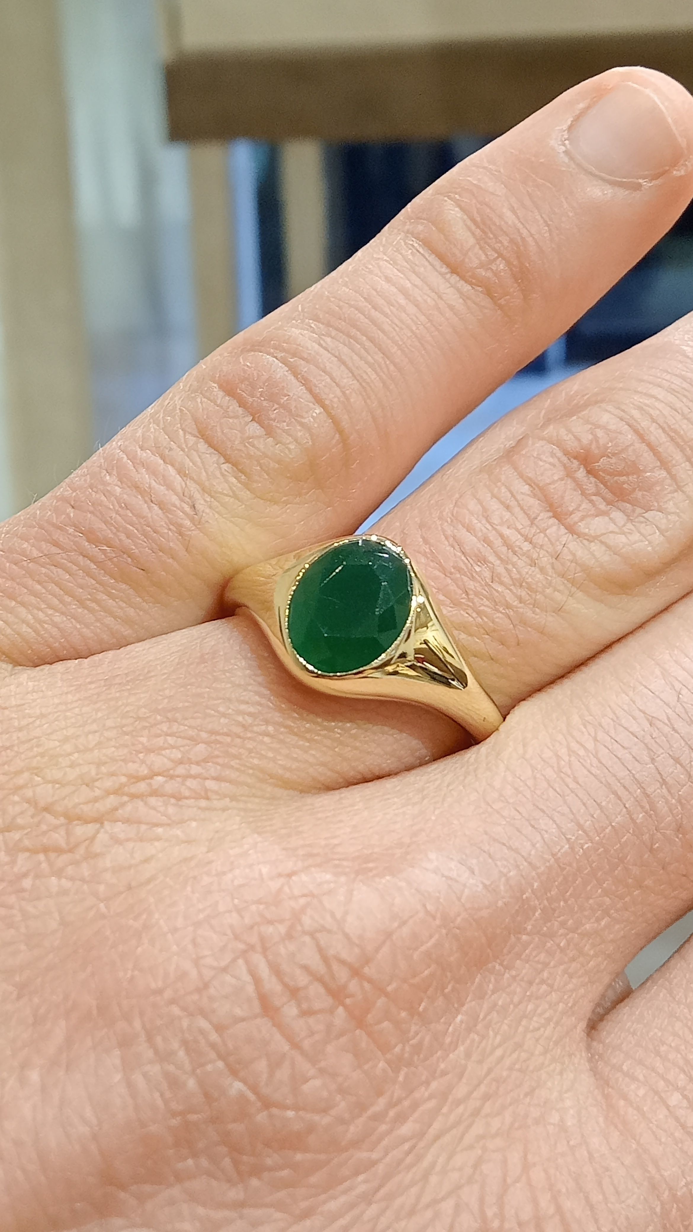 Simple signet ring 3D print model_15