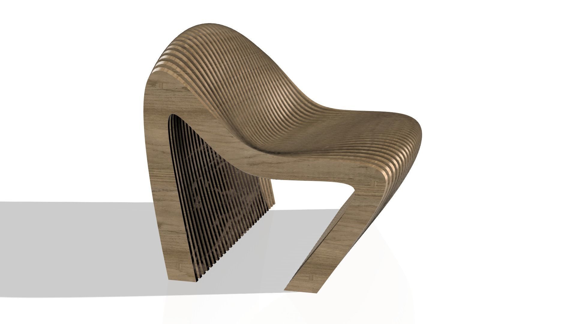 Parametric bench 2s2 3D model_4