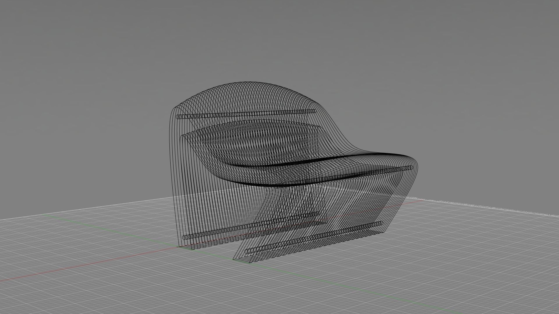 Parametric bench 2s2 3D model_7