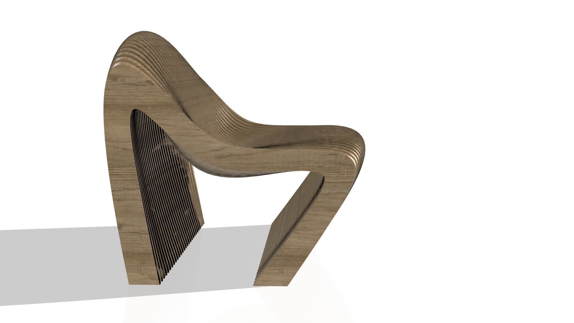 Parametric bench 2s2 3D model_2