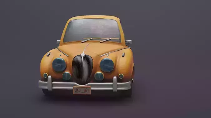 Stylized Cartoon Car