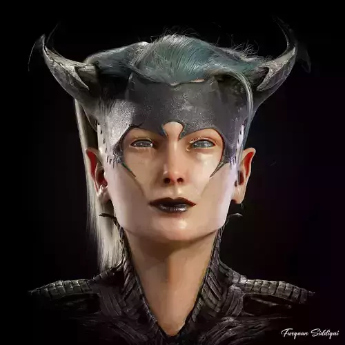 Melisa Queen Character Low-poly 3D model