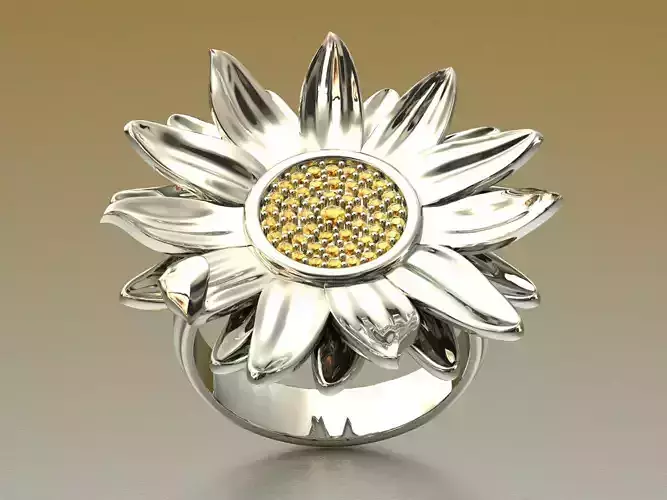 sun flower ring