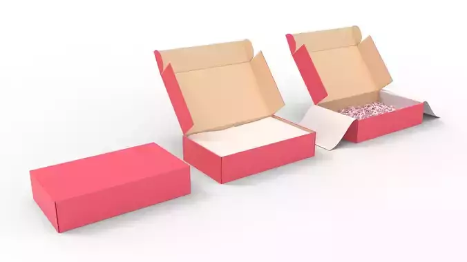 Cardboard Box 3D model