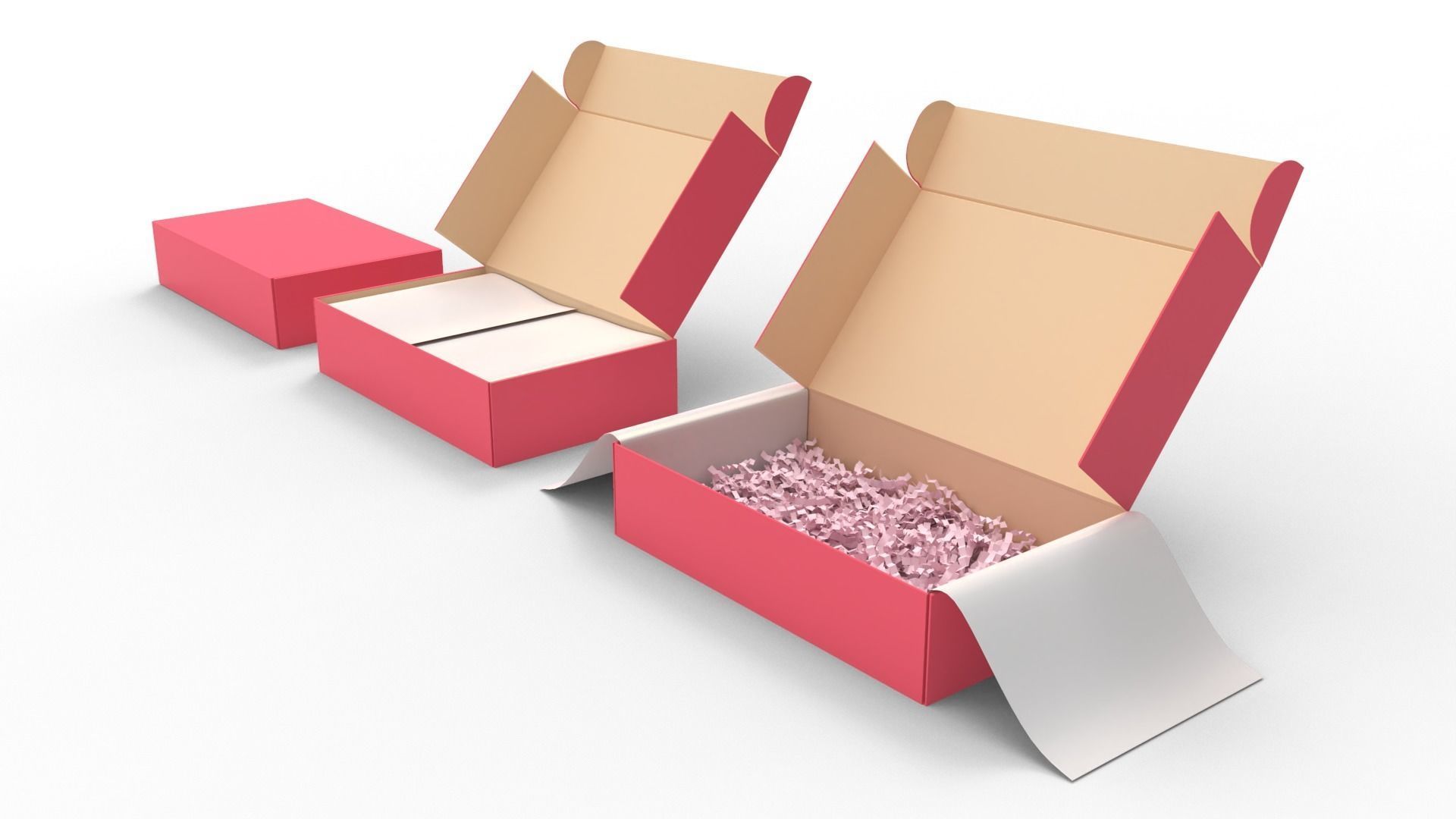 Cardboard Box 3D model_2