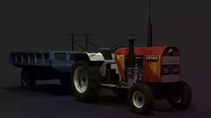 Eicher Tractor 3D model