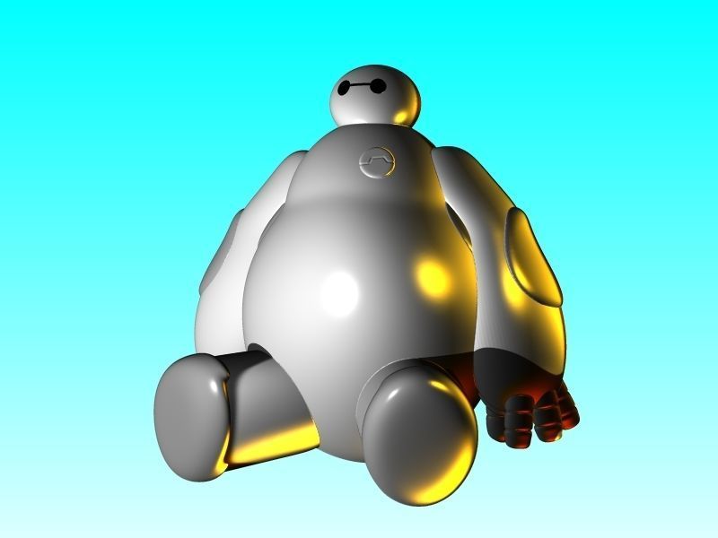 BAYMAX DISNEY SERIE PIXAR BIG HERO 6 3D print model_2
