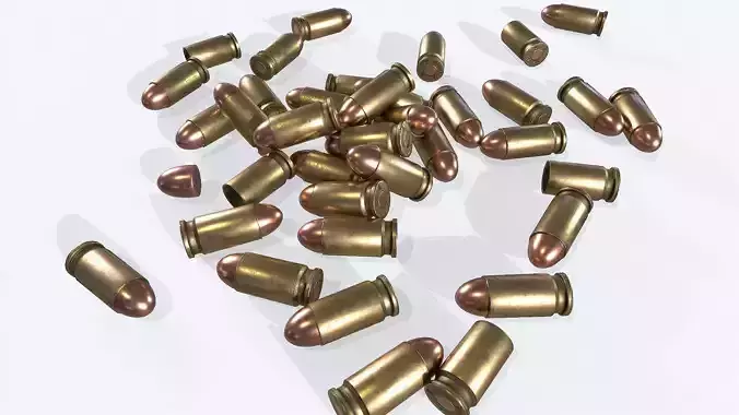 Cartridge 3 bullets in shape of heart