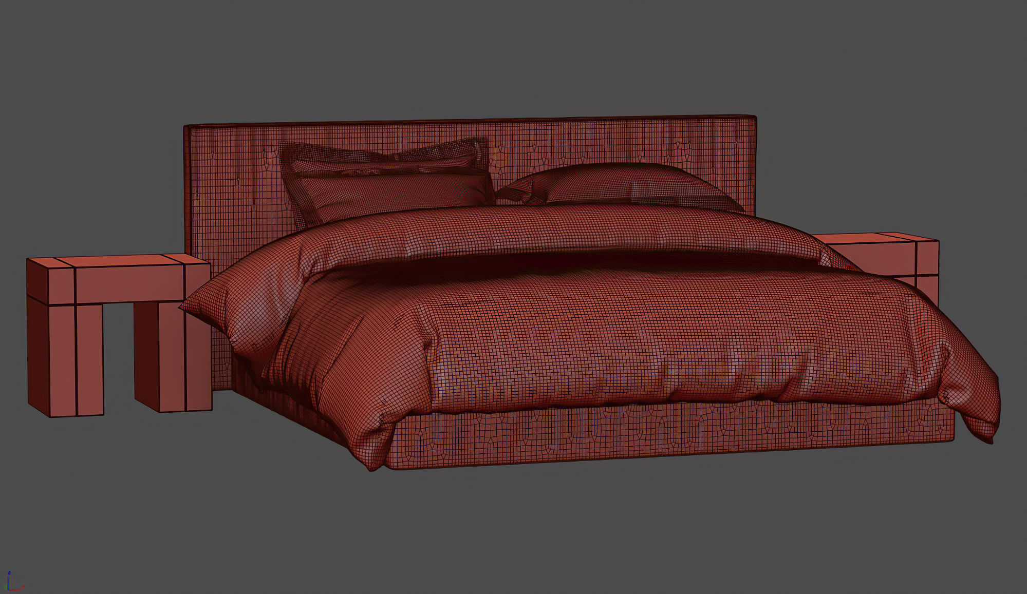 Jack Double bed  3D model_9
