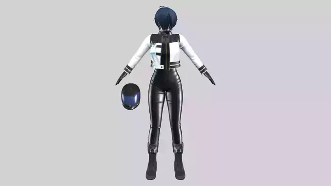 Sci-fi Female Rider Outfit