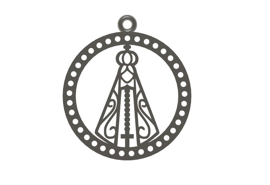Pendant Holy  3D print model_4