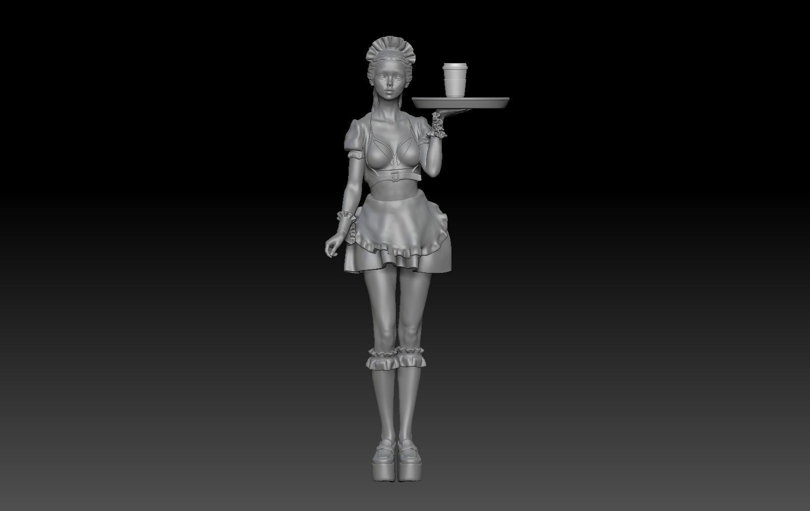 JAPANESE SEXY MAID 1 3D print model_0