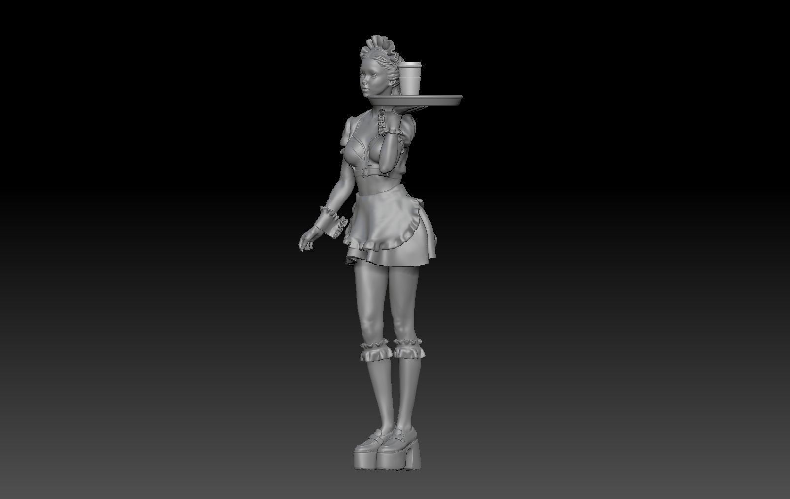 JAPANESE SEXY MAID 1 3D print model_1