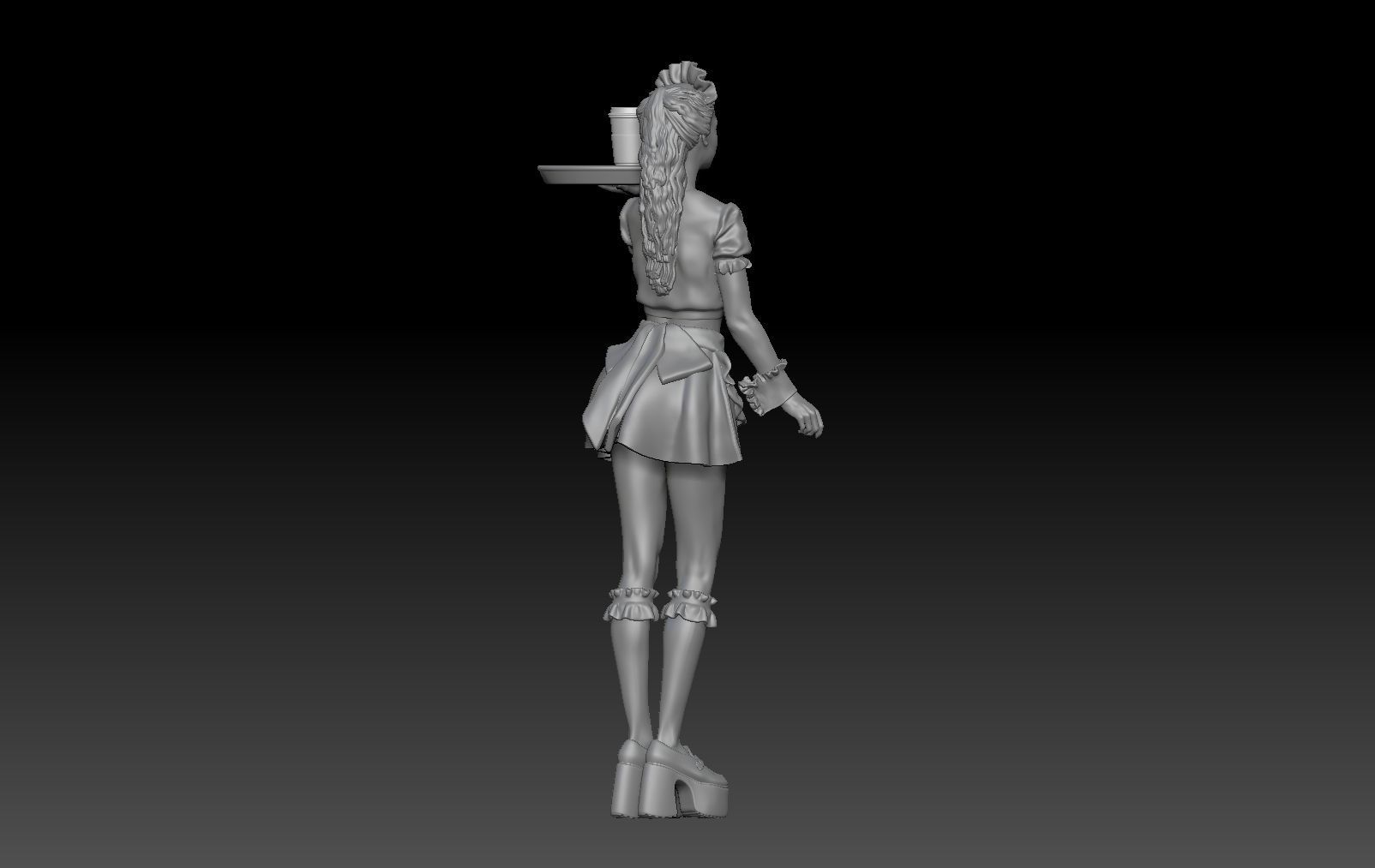 JAPANESE SEXY MAID 1 3D print model_5