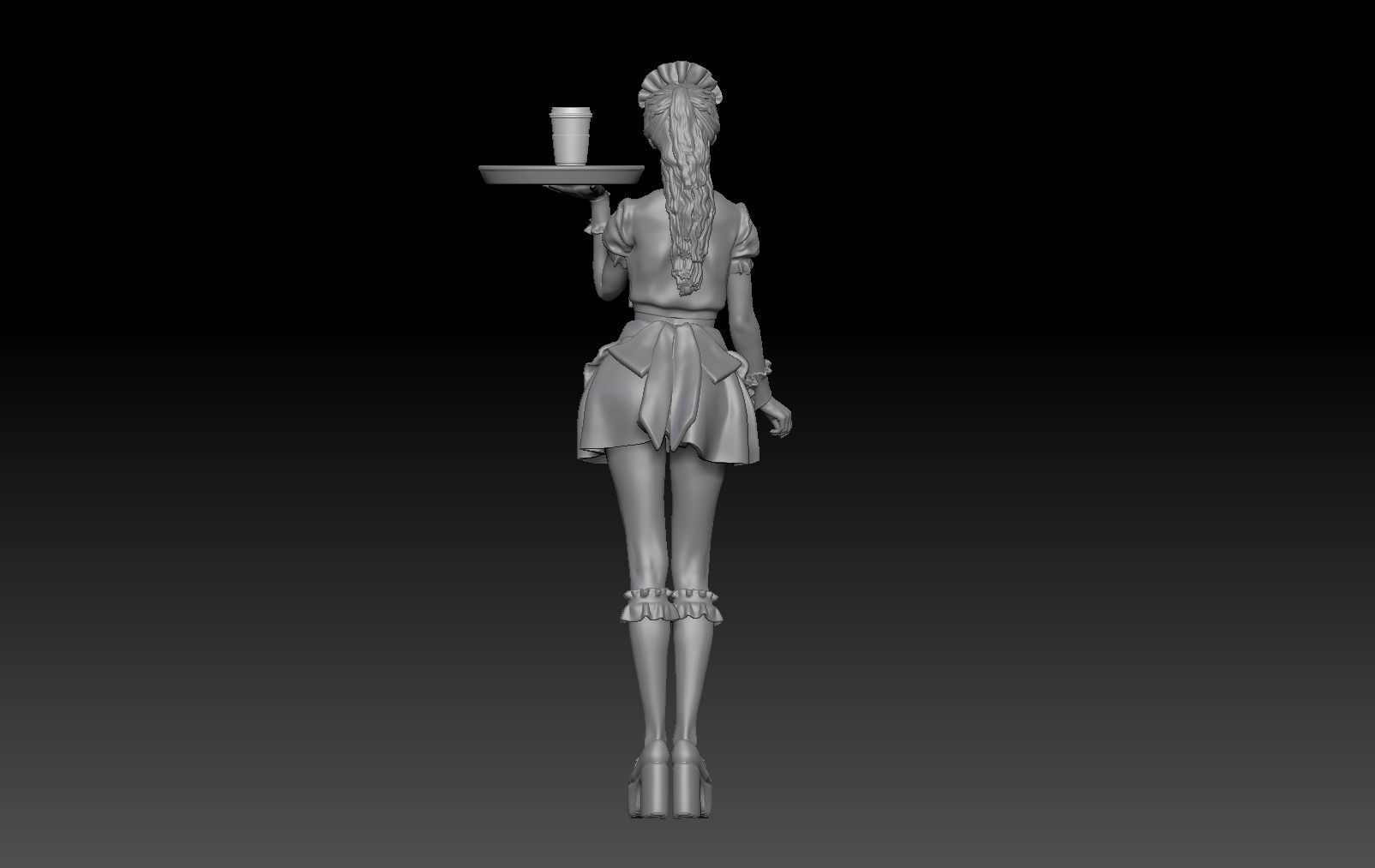 JAPANESE SEXY MAID 1 3D print model_4