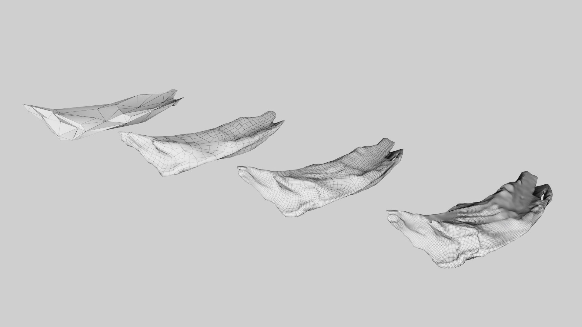 PSWooden006 scanned Wood chip Low-poly 3D model_14