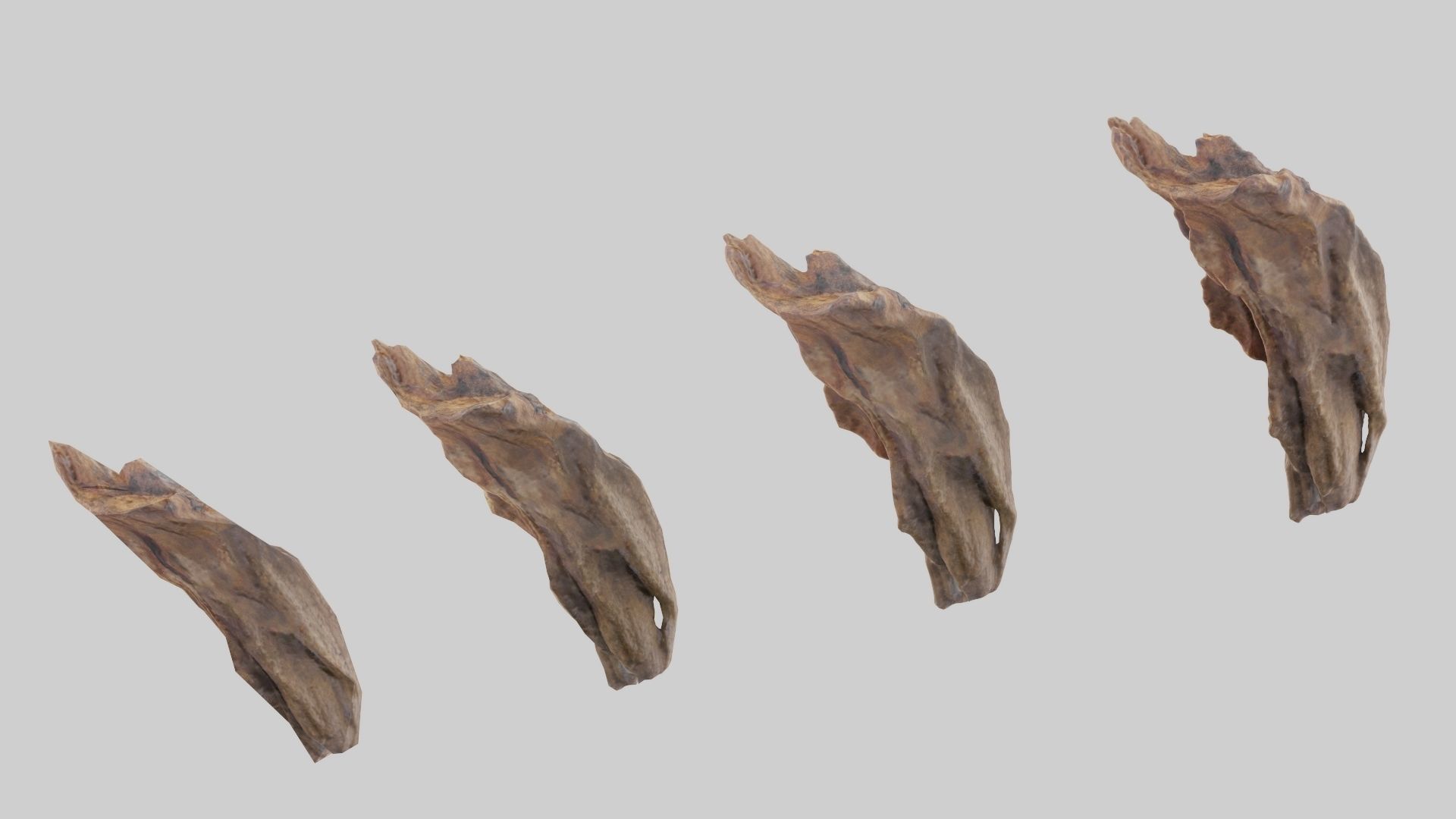 PSWooden006 scanned Wood chip Low-poly 3D model_8