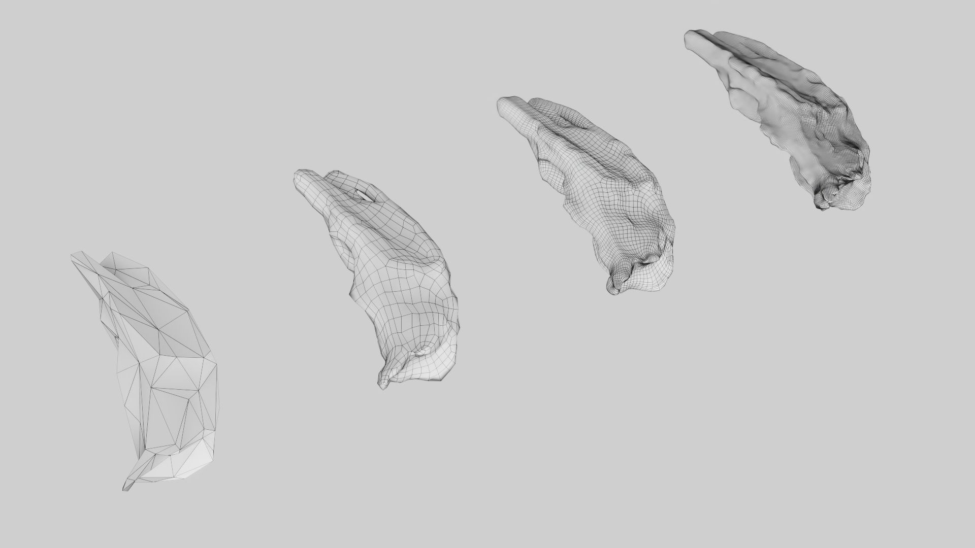 PSWooden006 scanned Wood chip Low-poly 3D model_19