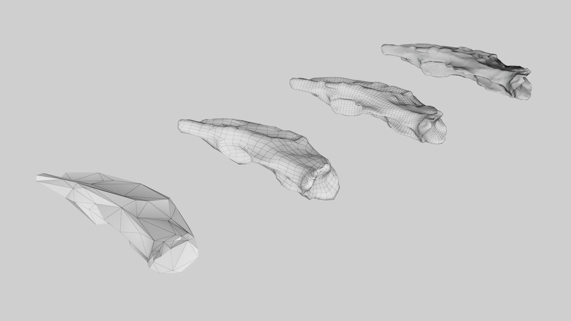 PSWooden006 scanned Wood chip Low-poly 3D model_15