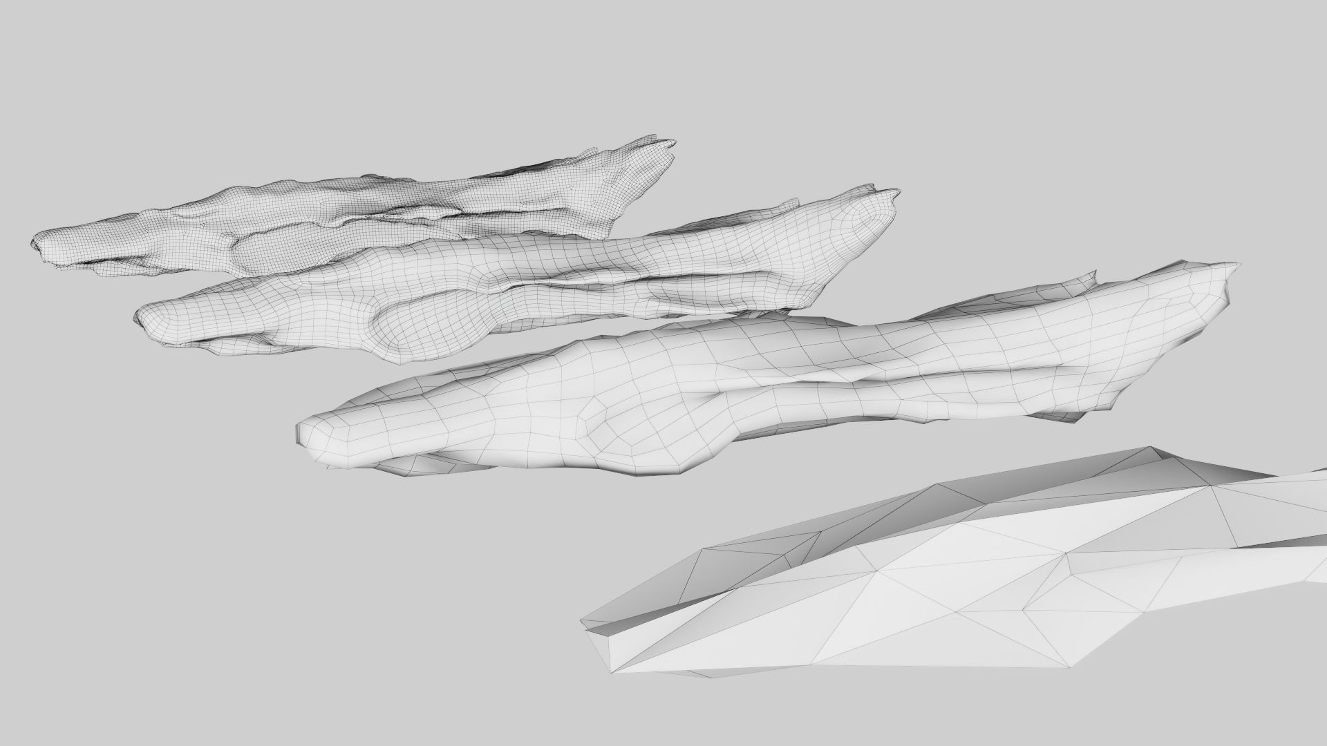 PSWooden006 scanned Wood chip Low-poly 3D model_12