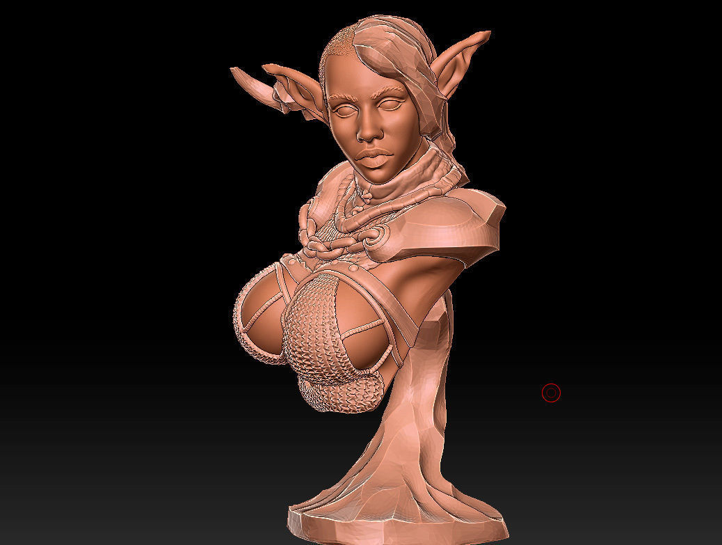 Elf - 3D Character Design and Sculpt - print ready stl 3D print model_9