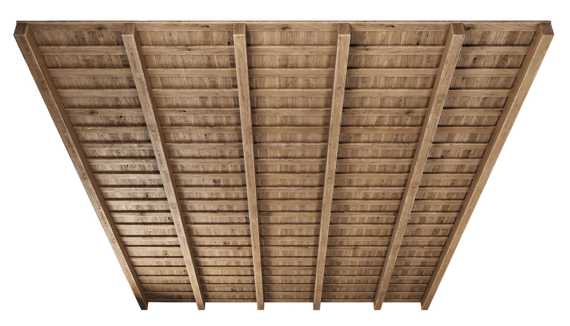 Wooden Ceiling V5  3D model_5