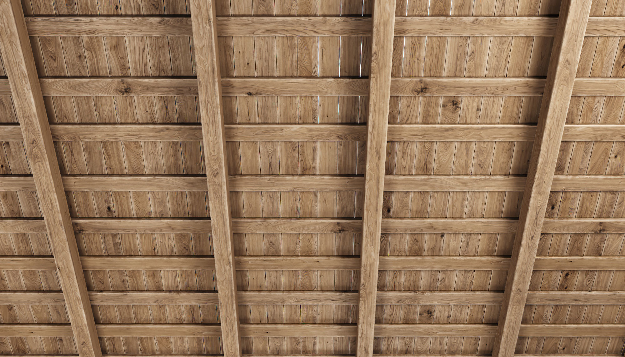 Wooden Ceiling V5  3D model_7