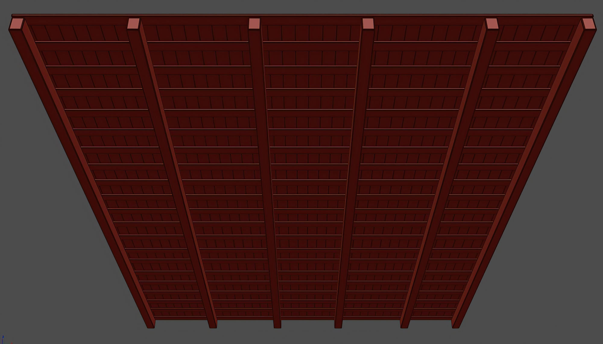 Wooden Ceiling V5  3D model_9