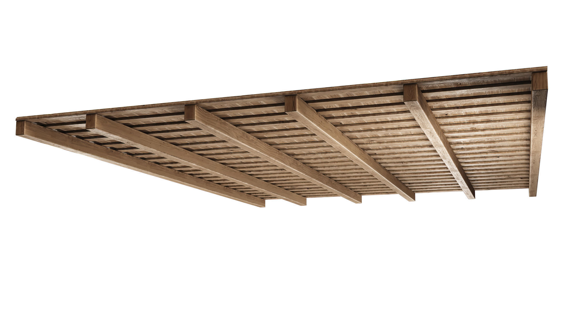 Wooden Ceiling V5  3D model_3