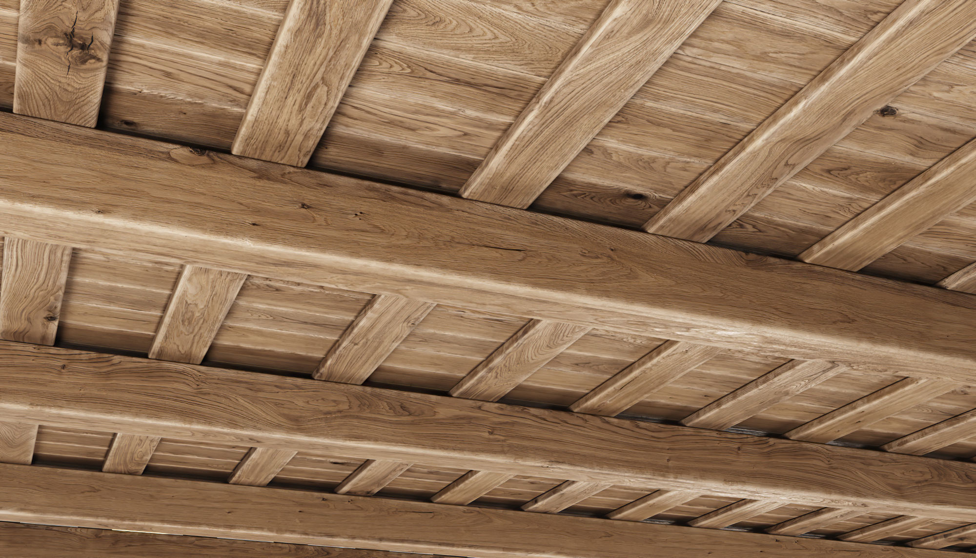 Wooden Ceiling V5  3D model_4