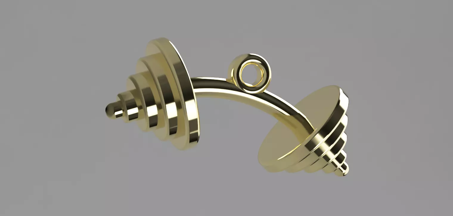 Pendant Dumbbells Free 3D print model_0
